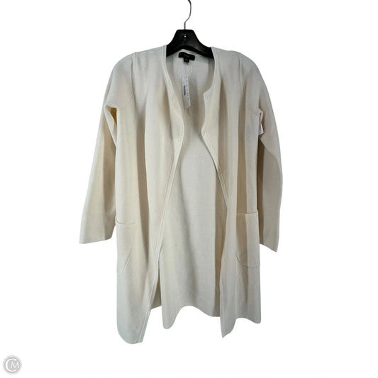 Sweater Cardigan By J. Crew In Cream, Size: Xxs