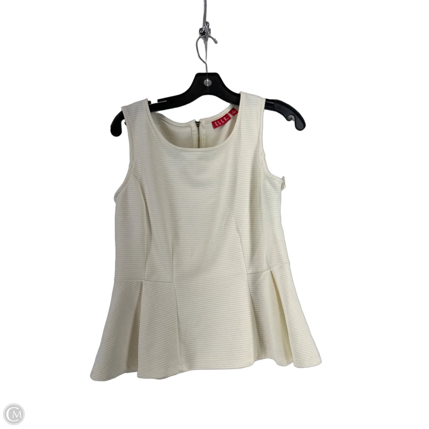 Top Sleeveless By Elle In White, Size: S