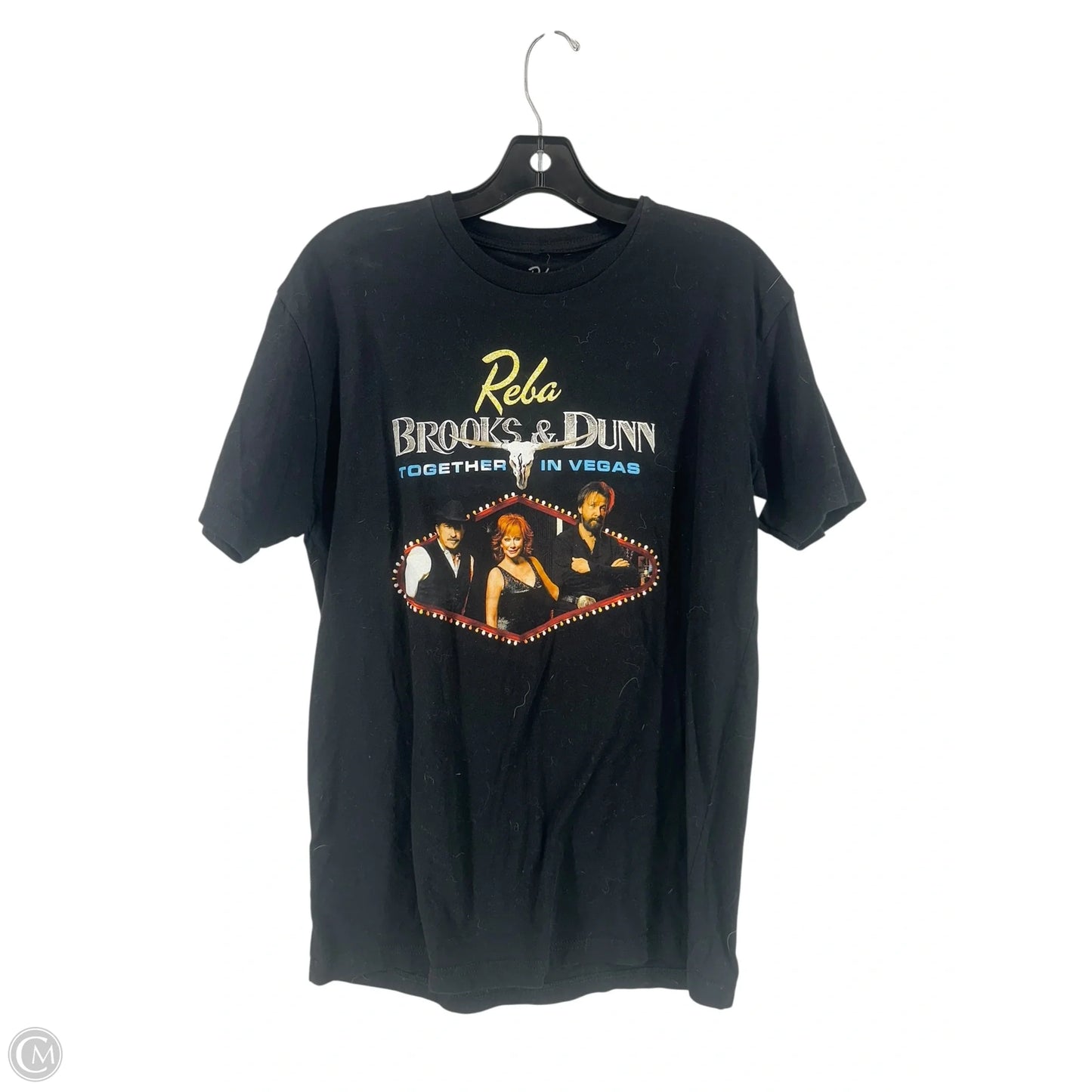 Top Short Sleeve Basic By Reba In Black, Size: M