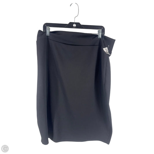 Skirt Mini & Short By Clothes Mentor In Black, Size: 5x