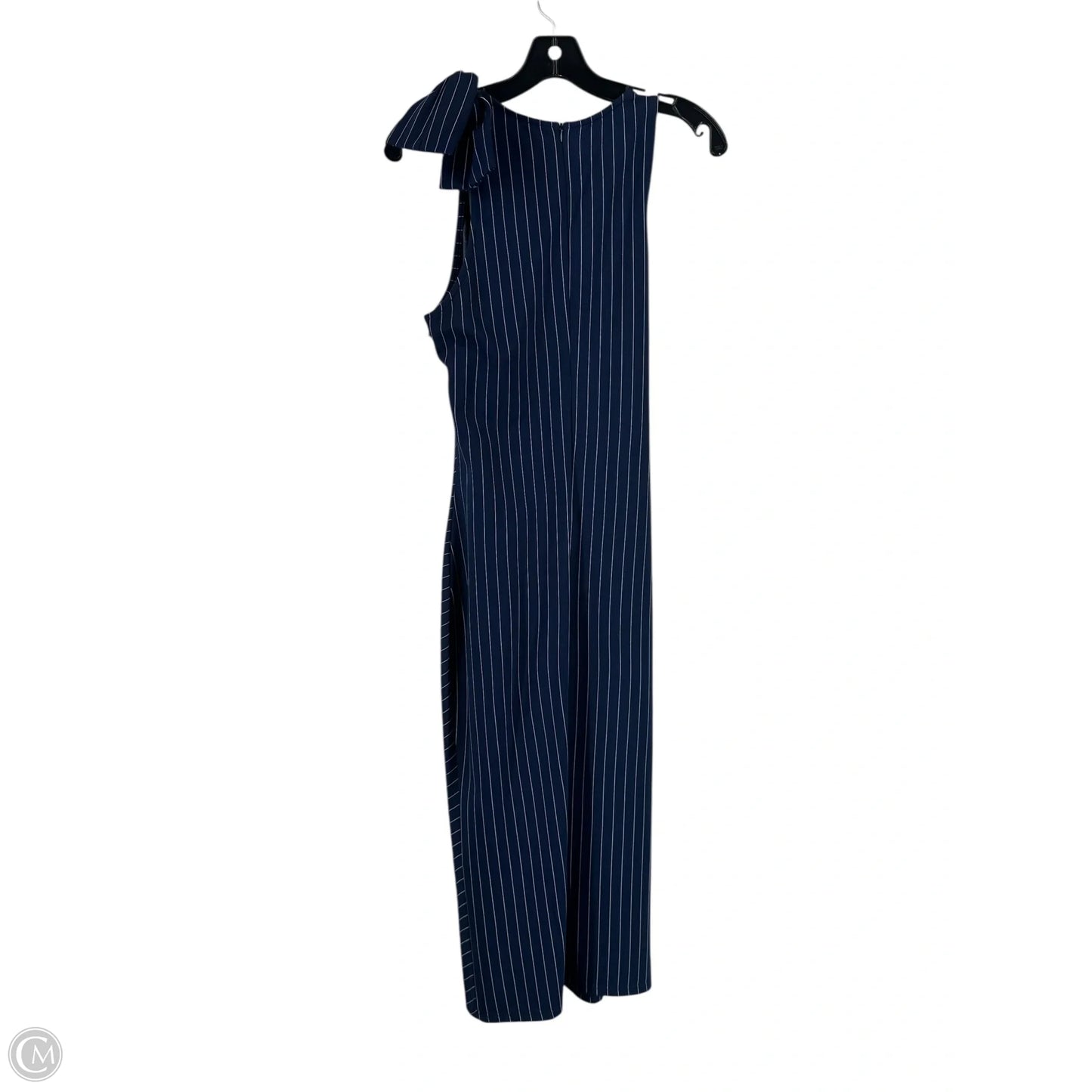 Dress Party Midi By Clothes Mentor In Navy, Size: L