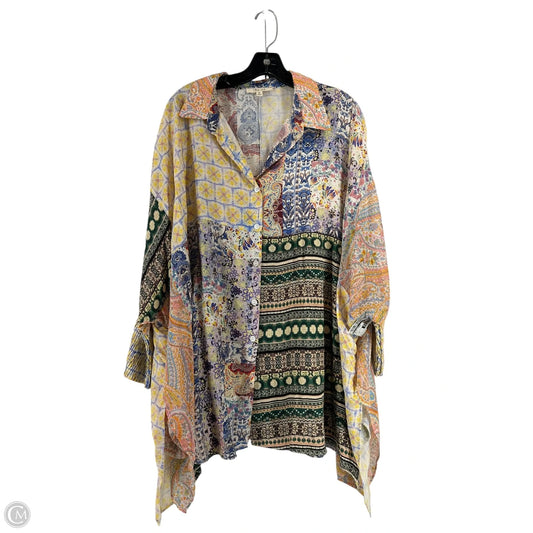 Top 3/4 Sleeve By Oli & Hali In Multi-colored, Size: M