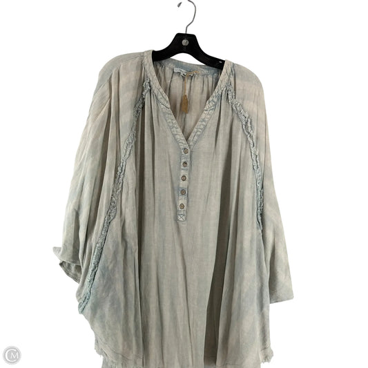 Top 3/4 Sleeve By Oli & Hali In Blue, Size: M