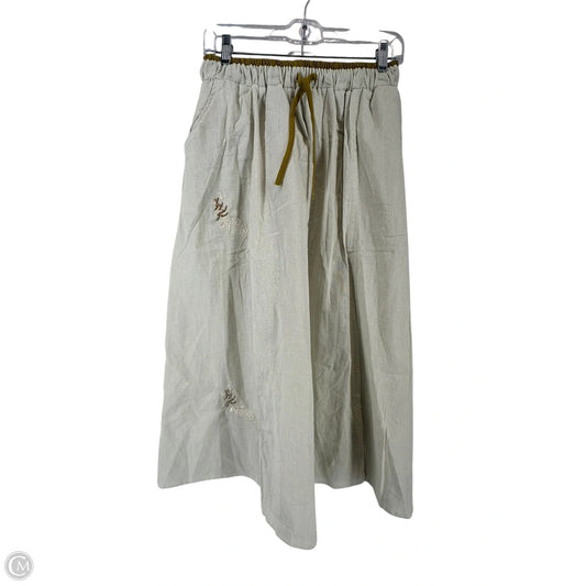 Skirt Midi By Clothes Mentor In Green, Size: L