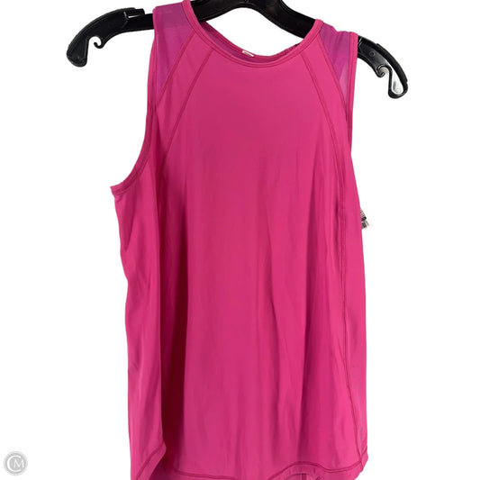 Athletic Tank Top By Lululemon In Pink, Size: S