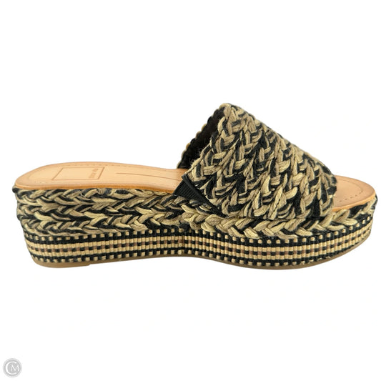 Sandals Heels Platform By Dolce Vita In Black & Tan, Size: 6