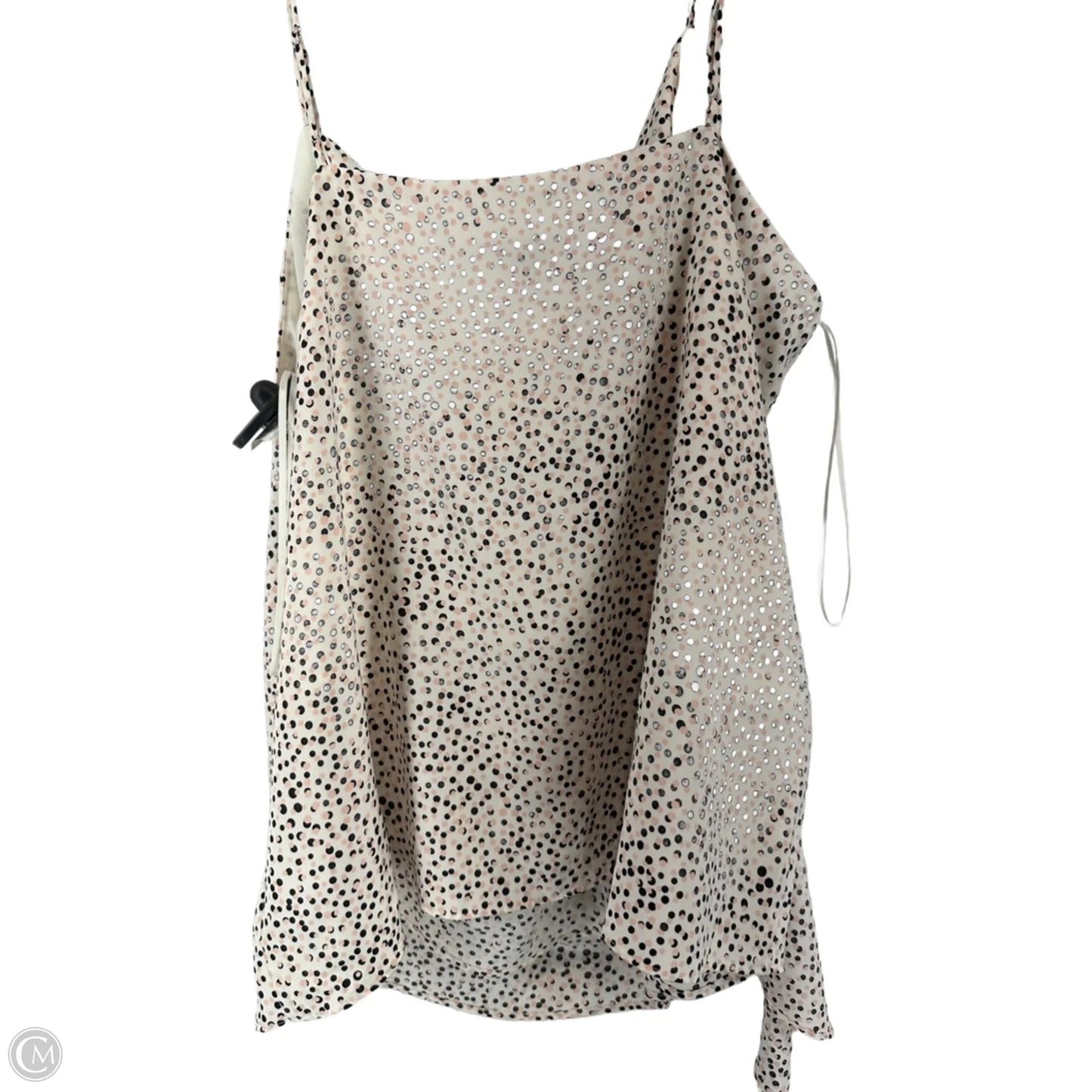 Top Sleeveless By Express In Polkadot Pattern, Size: L