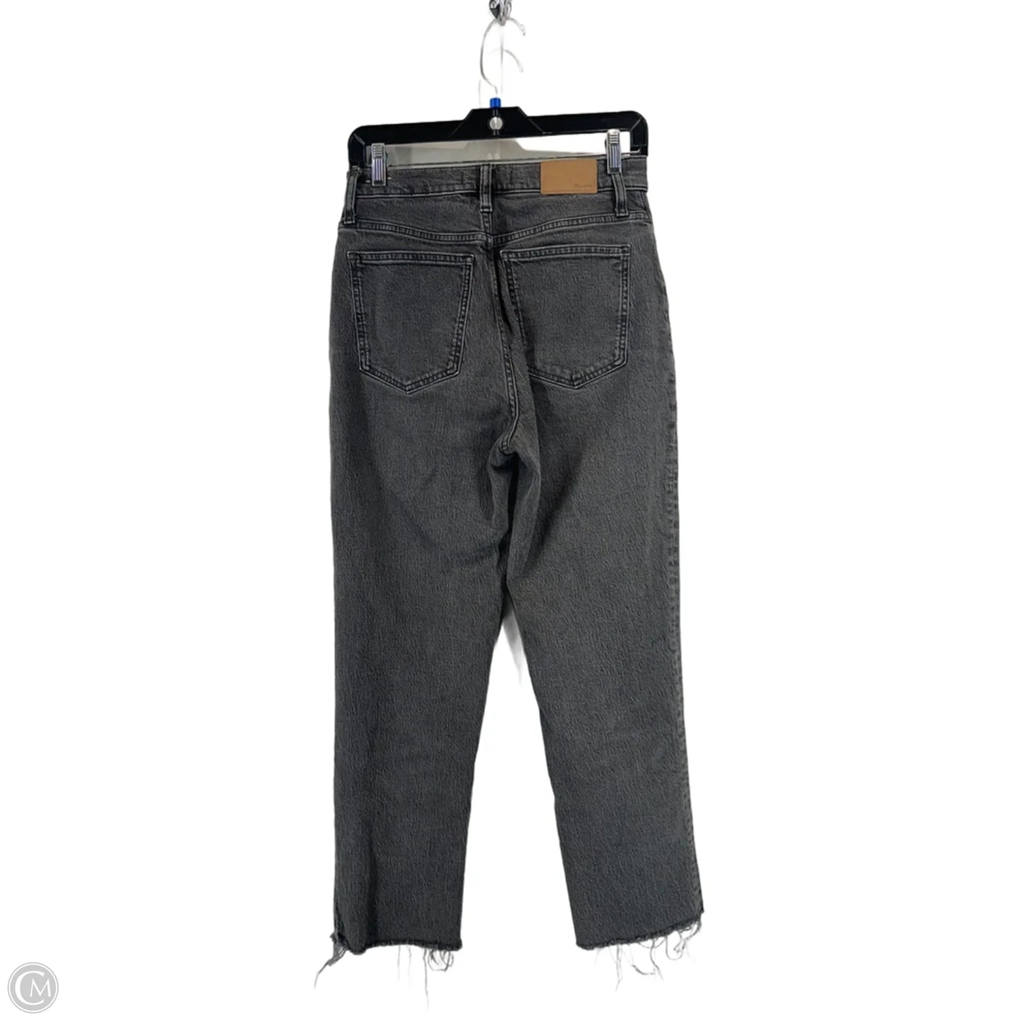 Jeans Straight By Madewell In Black Denim, Size: 2