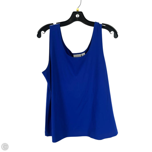Top Sleeveless By Chicos In Blue, Size: 2