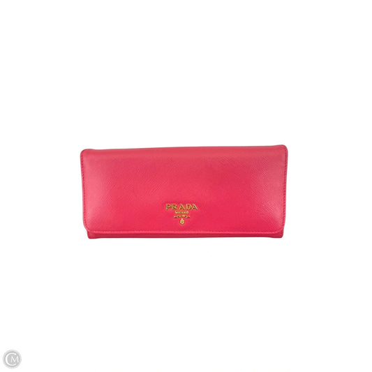 Wallet Luxury Designer By Prada, Size: Large