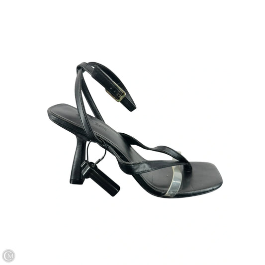 Sandals Heels Kitten By Open Edit In Black, Size: 8