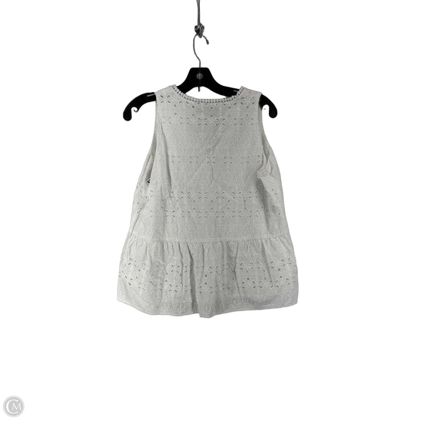 Top Sleeveless By Loft In White, Size: Lp