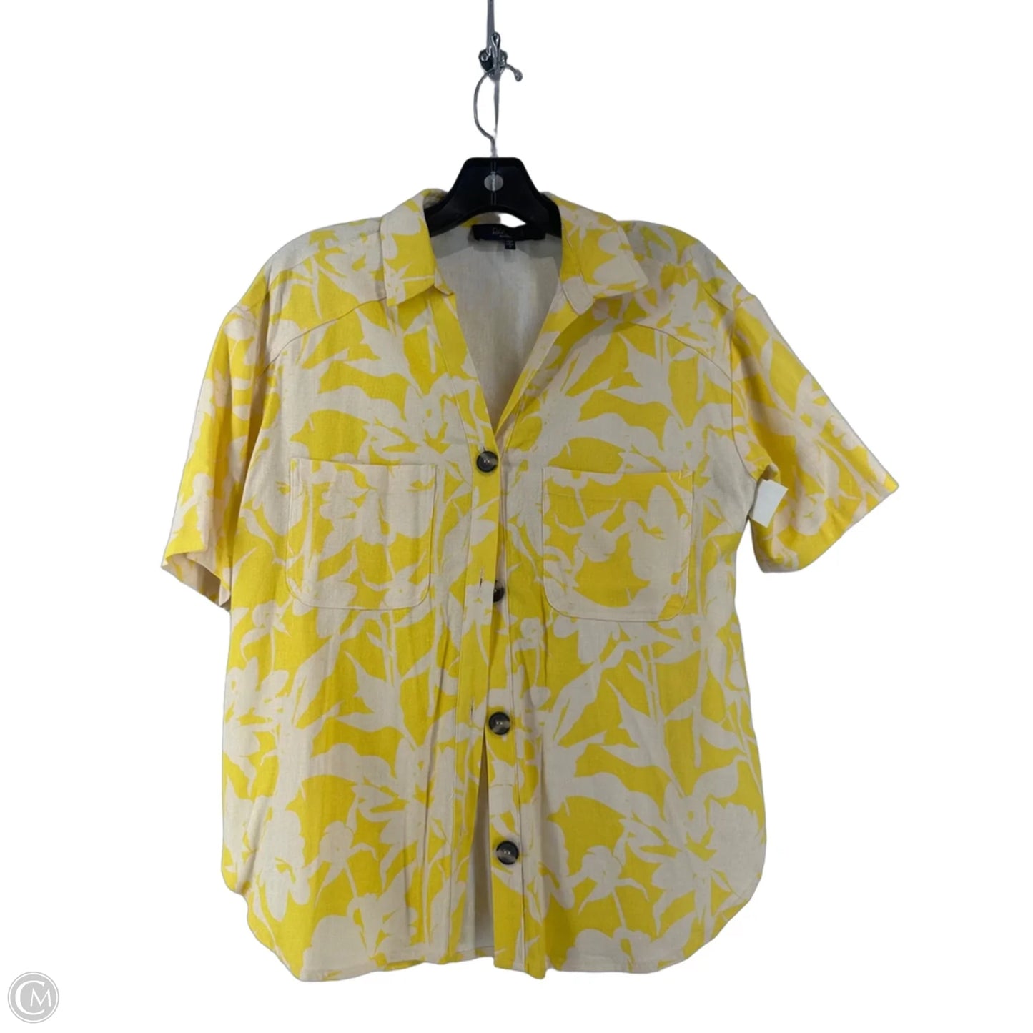 Top Short Sleeve By Rachel Roy In Yellow, Size: S