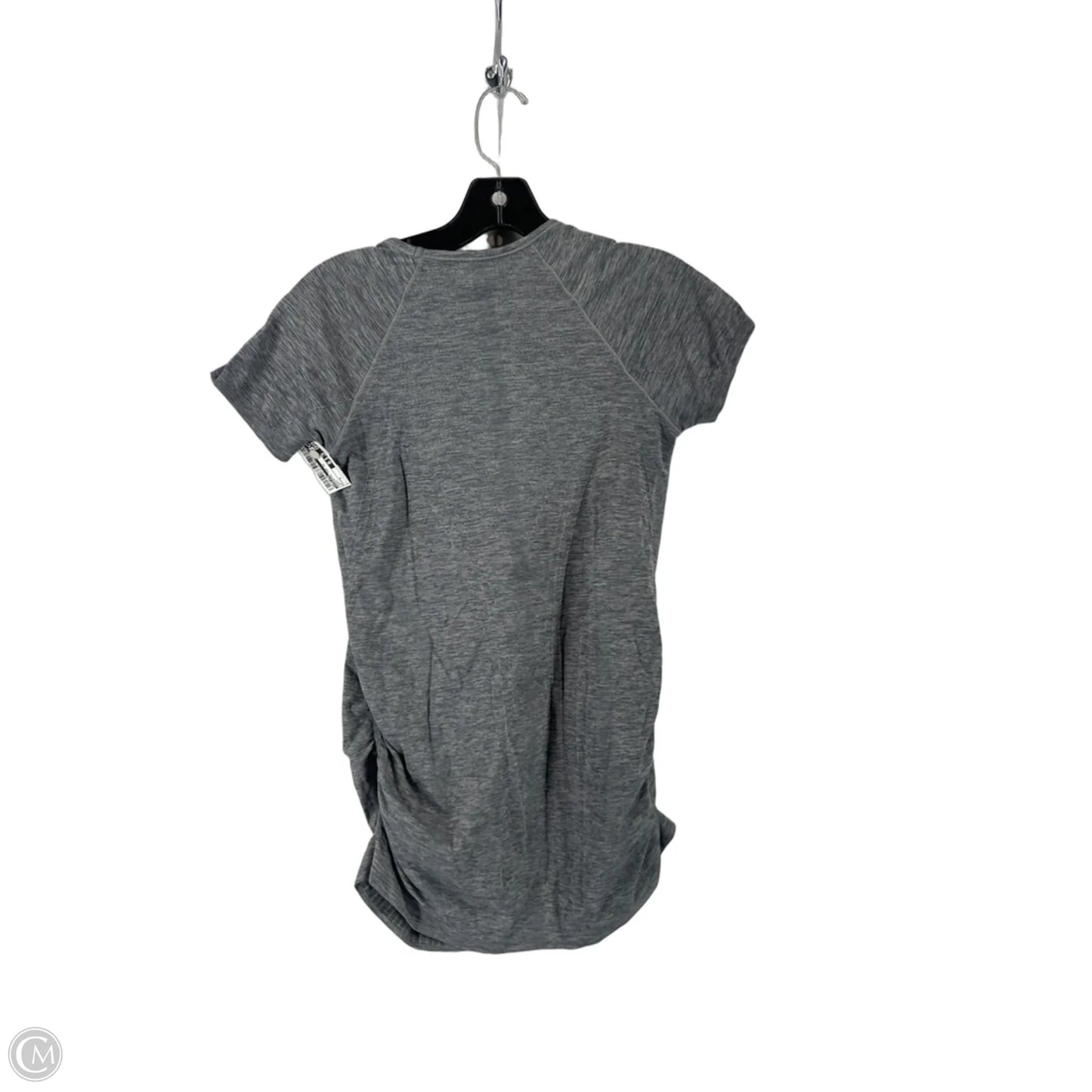Athletic Top Short Sleeve By Athleta In Grey, Size: S