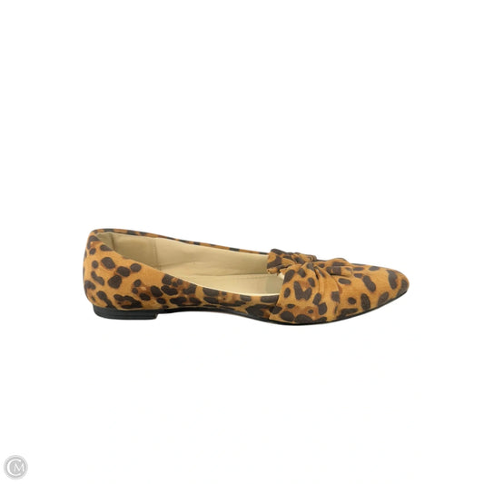 Shoes Flats By Clothes Mentor In Animal Print, Size: 7.5