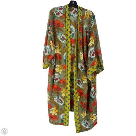 Kimono By Clothes Mentor In Multi-colored, Size: L