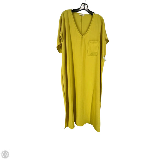 Dress Casual Midi By Easel In Yellow, Size: L