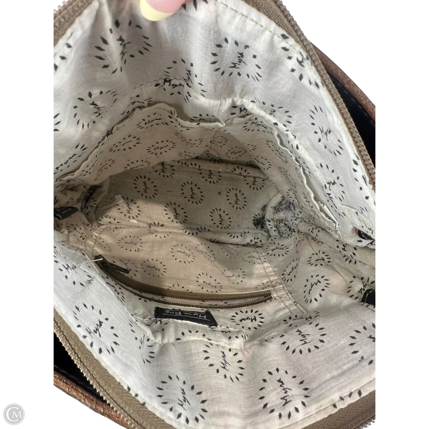 Crossbody Leather By Myra, Size: Medium
