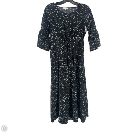 Dress Casual Midi By Downeast In Polkadot Pattern, Size: Xs