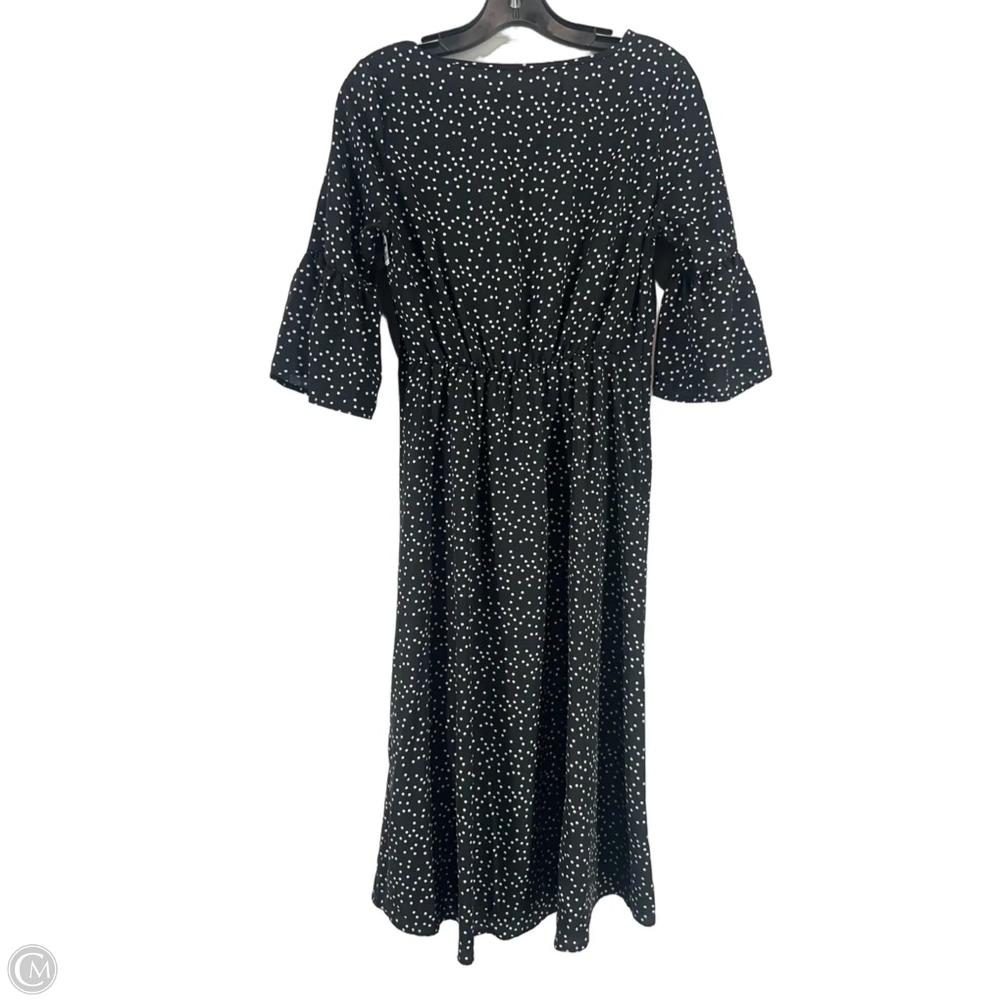 Dress Casual Midi By Downeast In Polkadot Pattern, Size: Xs