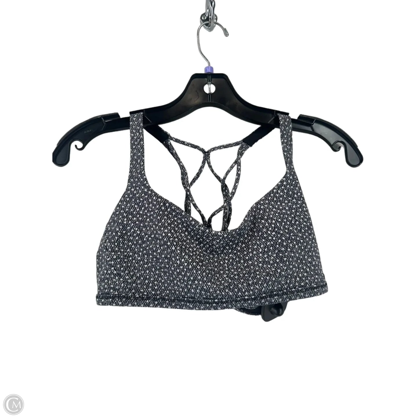 Athletic Bra By Lululemon In Grey & White, Size: 8