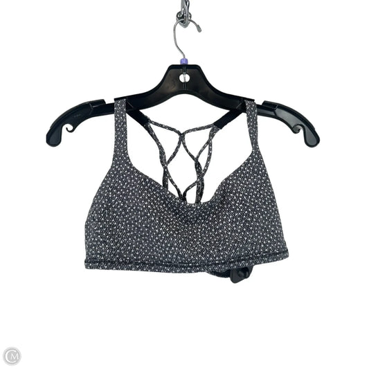Athletic Bra By Lululemon In Grey & White, Size: 8