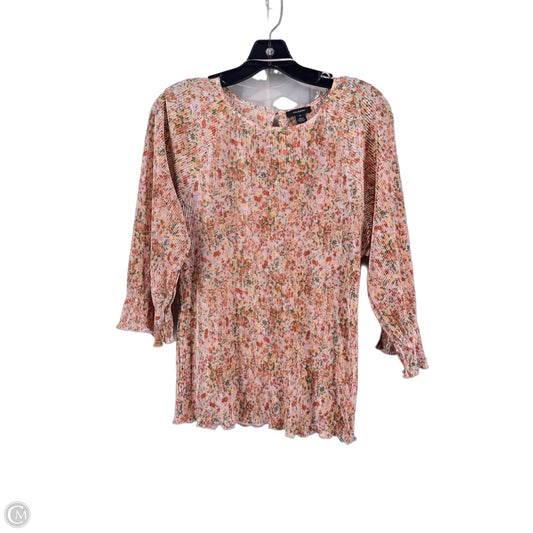 Top Long Sleeve By Halogen In Multi-colored, Size: M