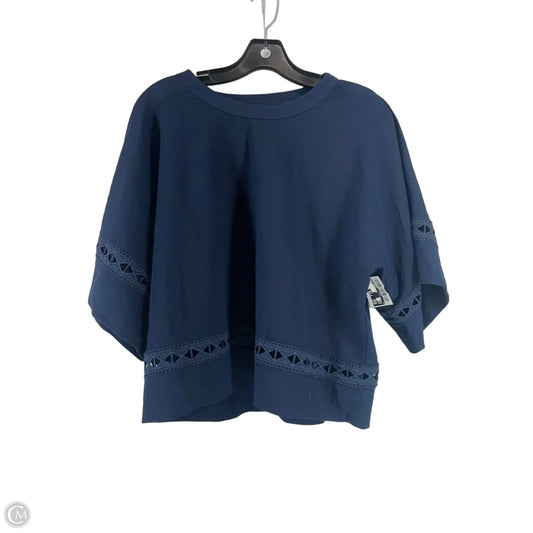 Top Short Sleeve By Club Monaco In Navy, Size: M