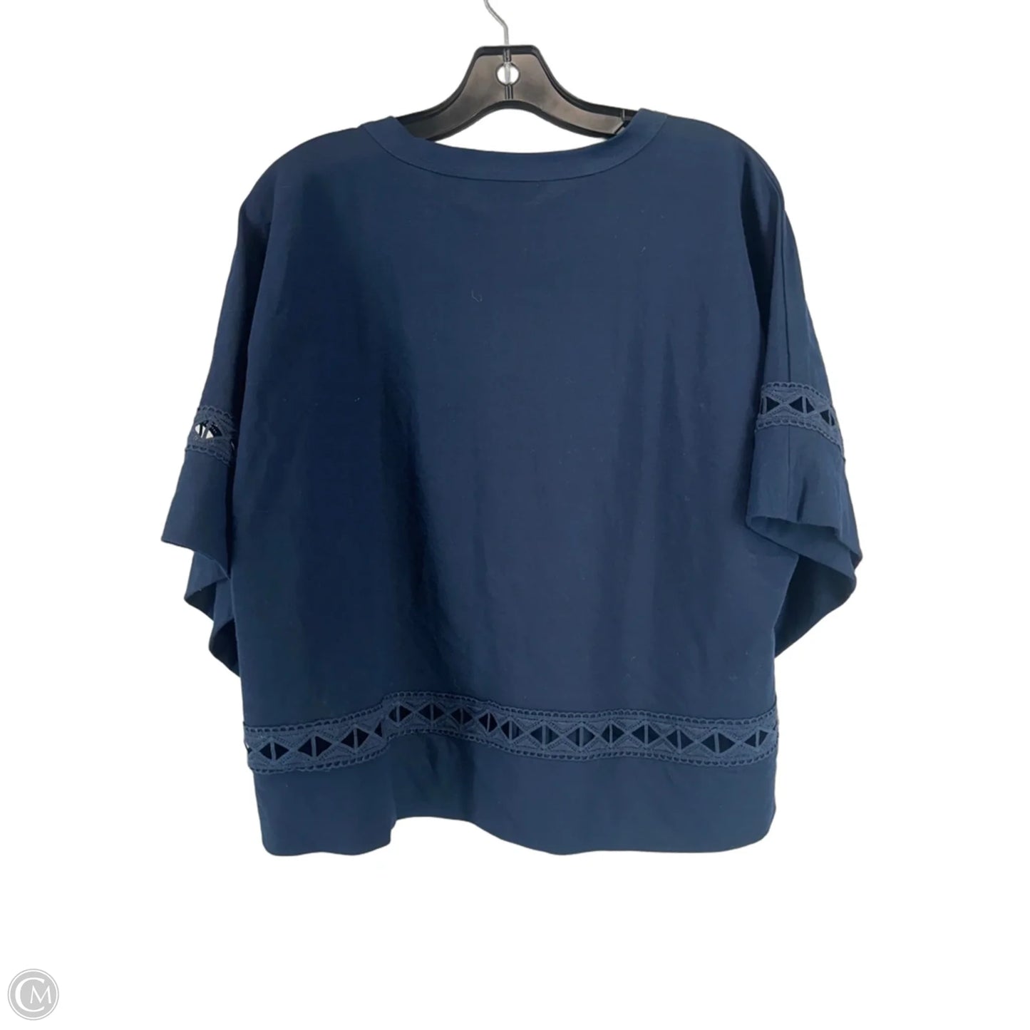 Top Short Sleeve By Club Monaco In Navy, Size: M