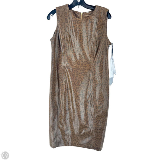 Dress Party Midi By Calvin Klein In Animal Print, Size: 12