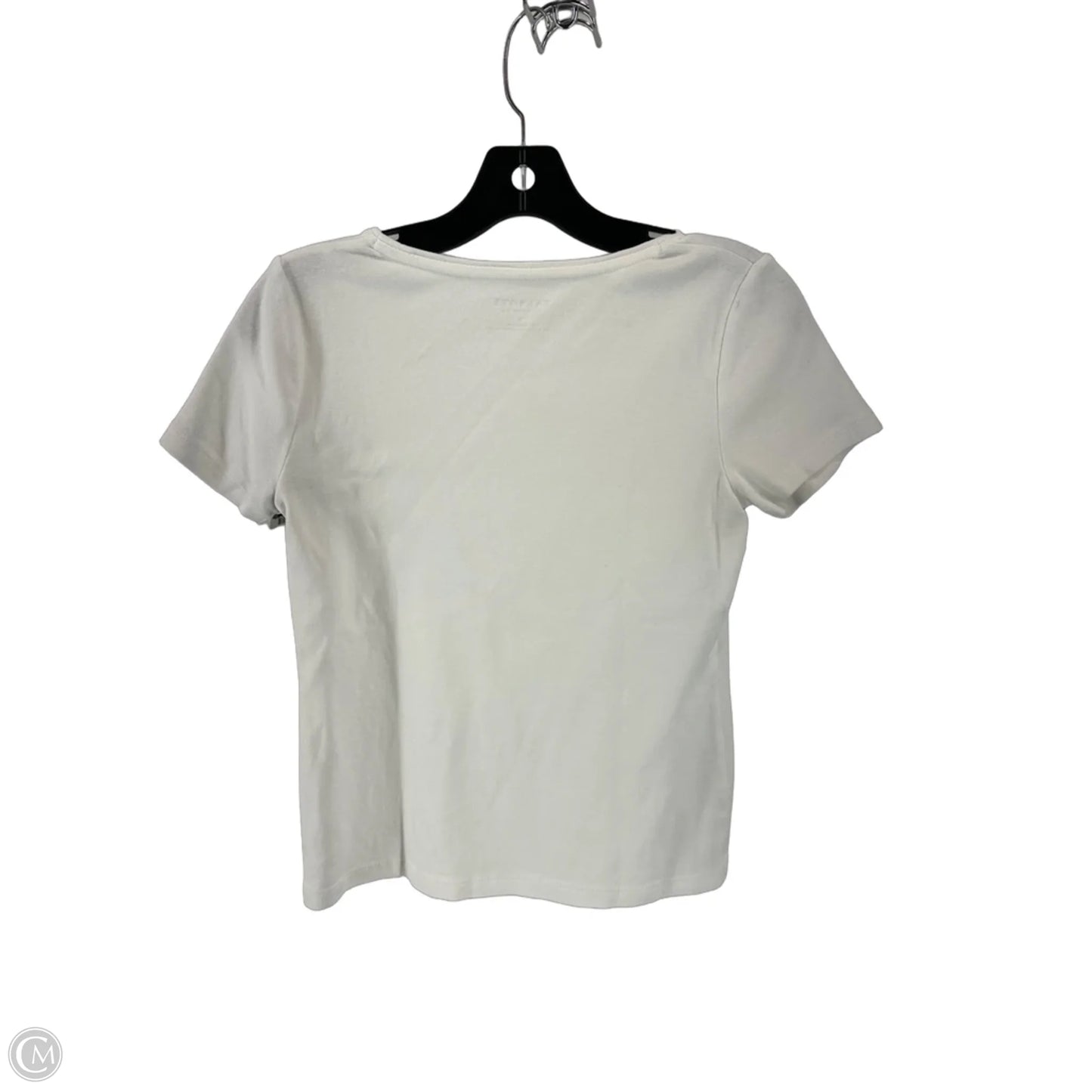Top Short Sleeve Basic By Talbots In White, Size: Sp