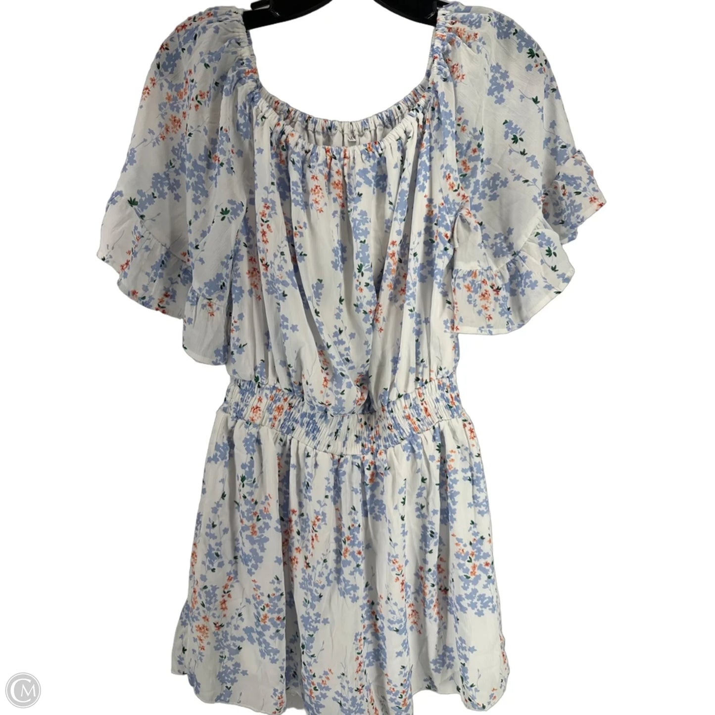 Romper By Clothes Mentor In Floral Print, Size: M
