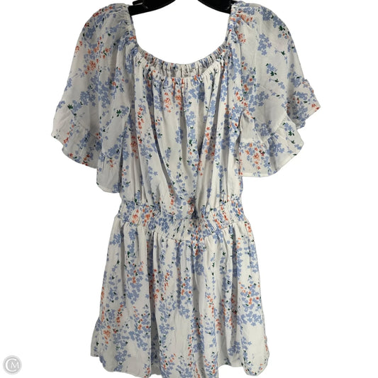 Romper By Clothes Mentor In Floral Print, Size: M