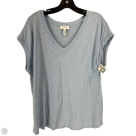 Top Short Sleeve By Jessica Simpson In Blue, Size: M