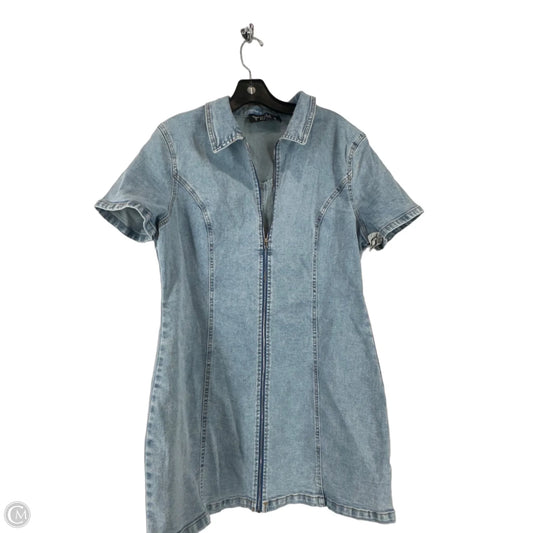 Dress Casual Short By Lucky & Blessed In Blue Denim, Size: Xl