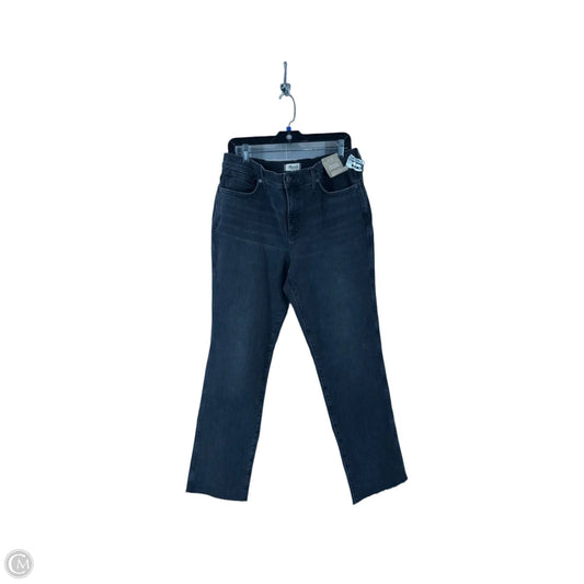 Jeans Straight By Madewell In Black Denim, Size: 12