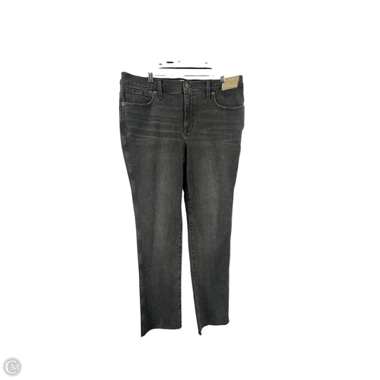 Jeans Straight By Madewell In Black Denim, Size: 10