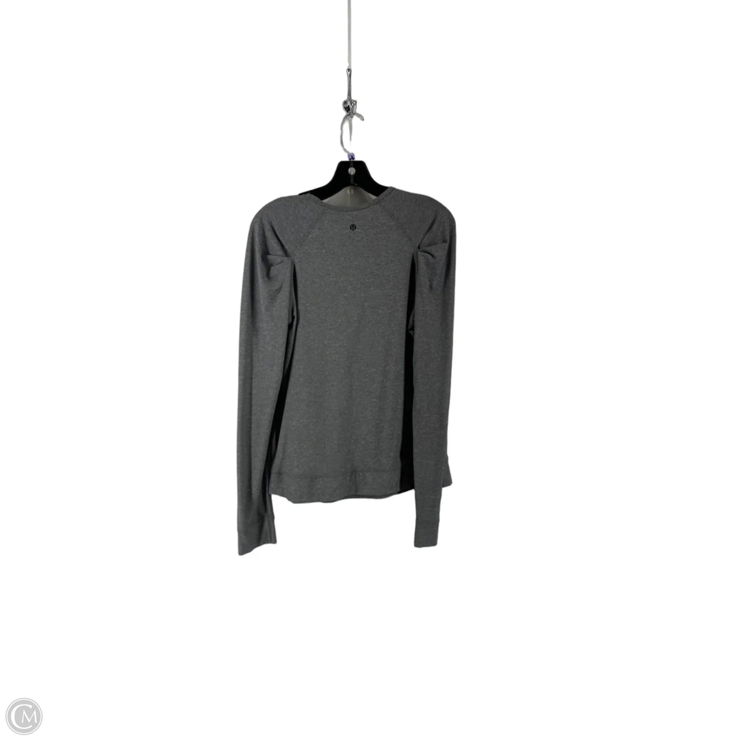 Athletic Top Long Sleeve Crewneck By Lululemon In Grey, Size: L