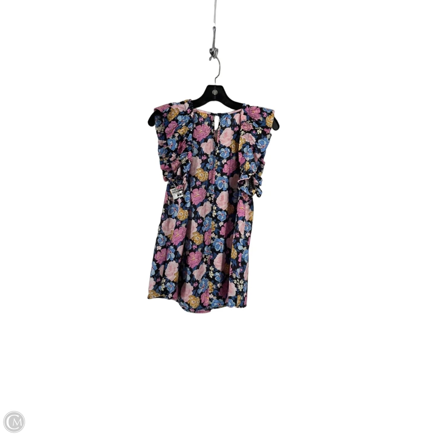 Top Sleeveless By Blu Pepper In Floral Print, Size: L