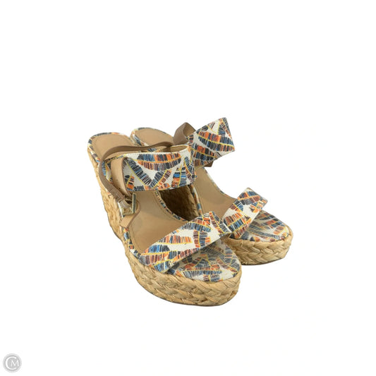Sandals Heels Wedge By Gibson And Latimer In Multi-colored, Size: 8
