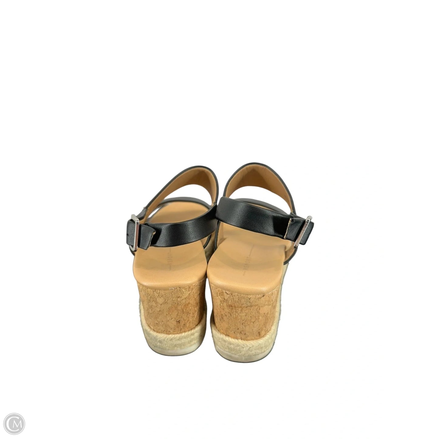 Sandals Heels Wedge By Report In Black, Size: 7.5
