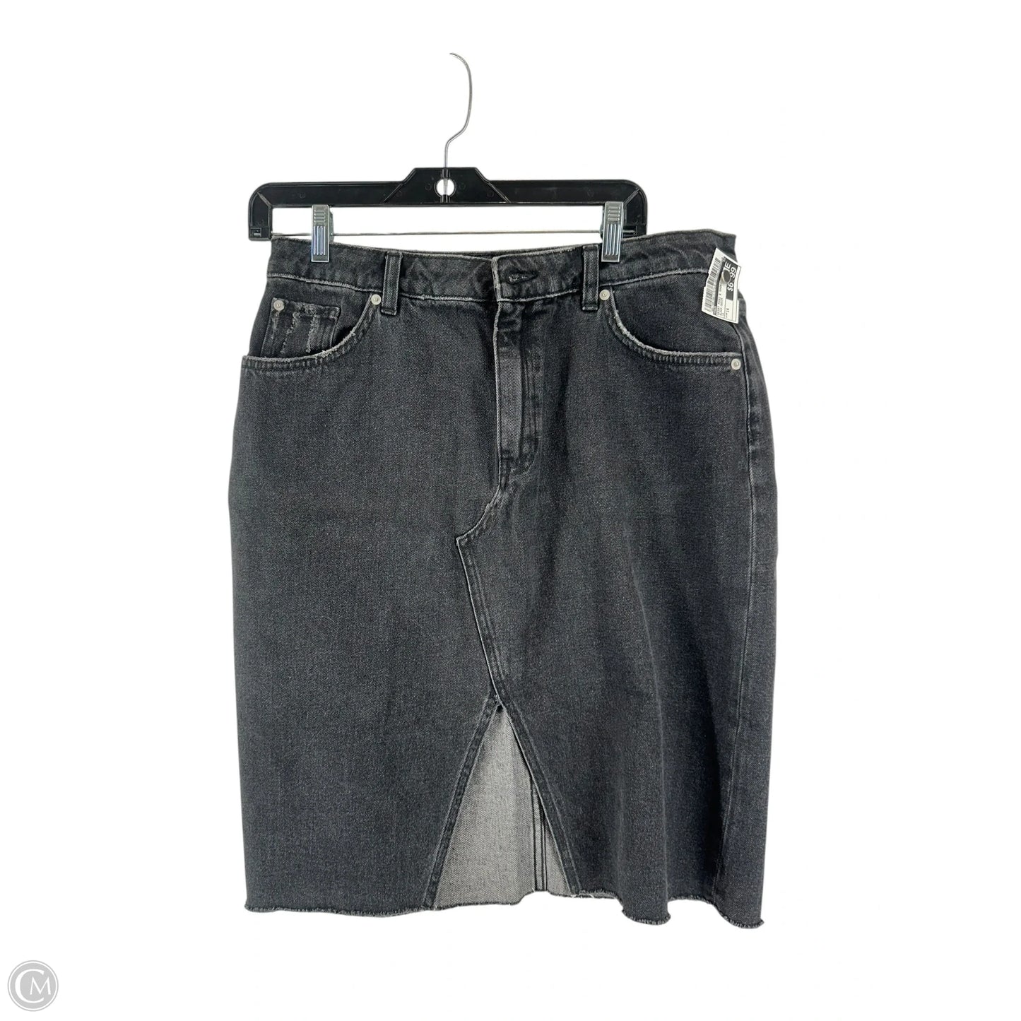 Skirt Mini & Short By H&m In Black Denim, Size: 14