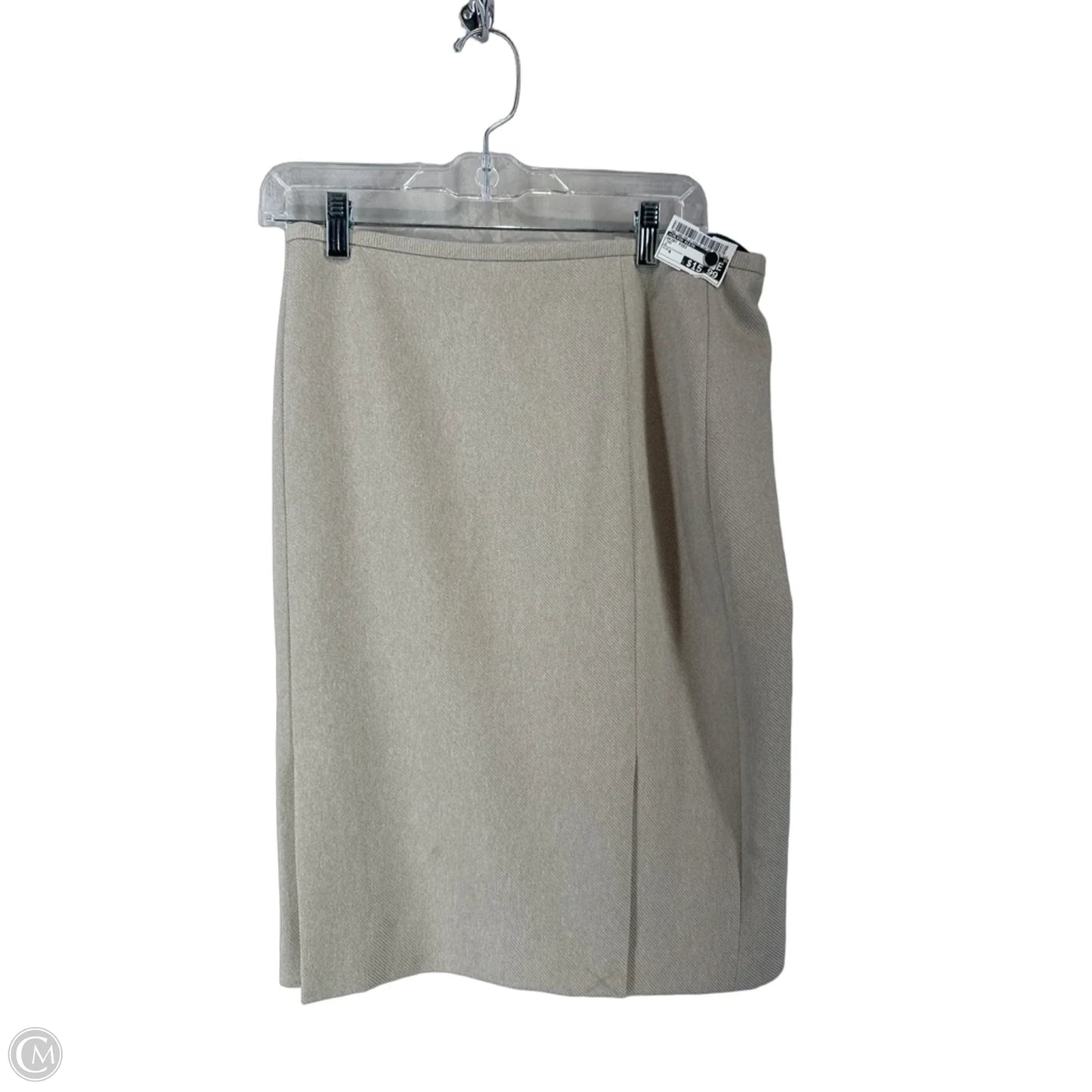Skirt Midi By Calvin Klein In Tan, Size: 6