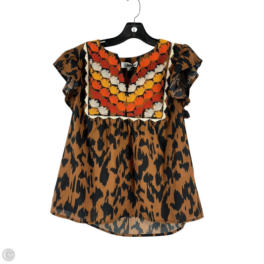 Top Sleeveless By Thml In Animal Print, Size: S