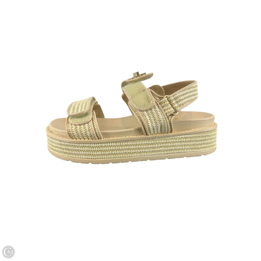 Sandals Heels Platform By Corkys In Cream, Size: 8