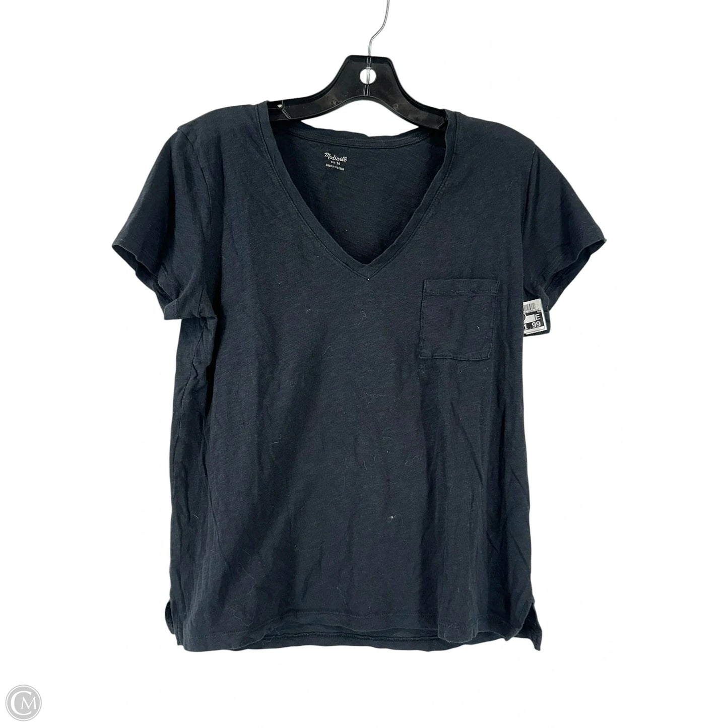 Top Short Sleeve By Madewell In Black, Size: M
