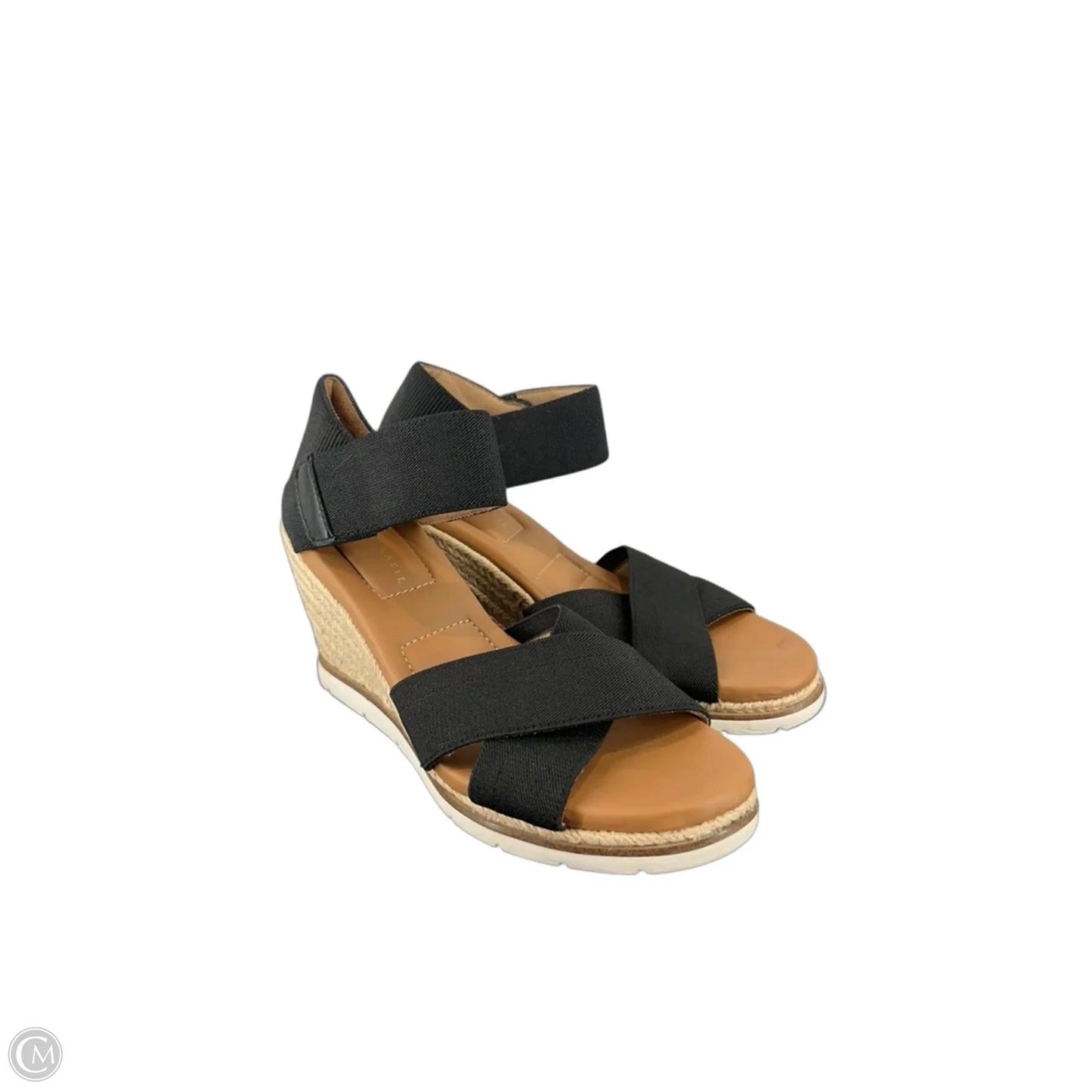 Sandals Heels Wedge By Corkys In Black, Size: 9