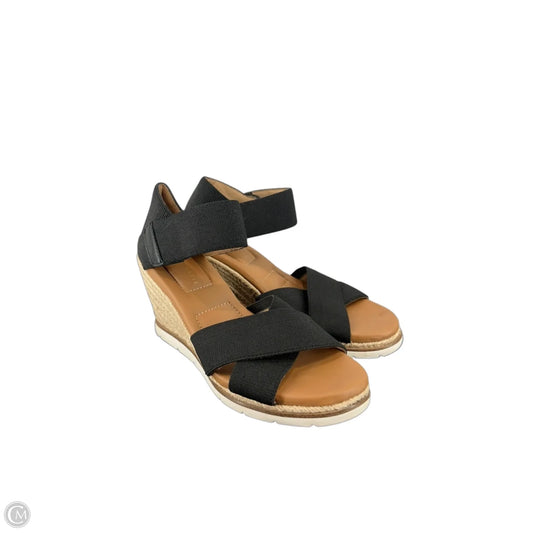 Sandals Heels Wedge By Corkys In Black, Size: 9