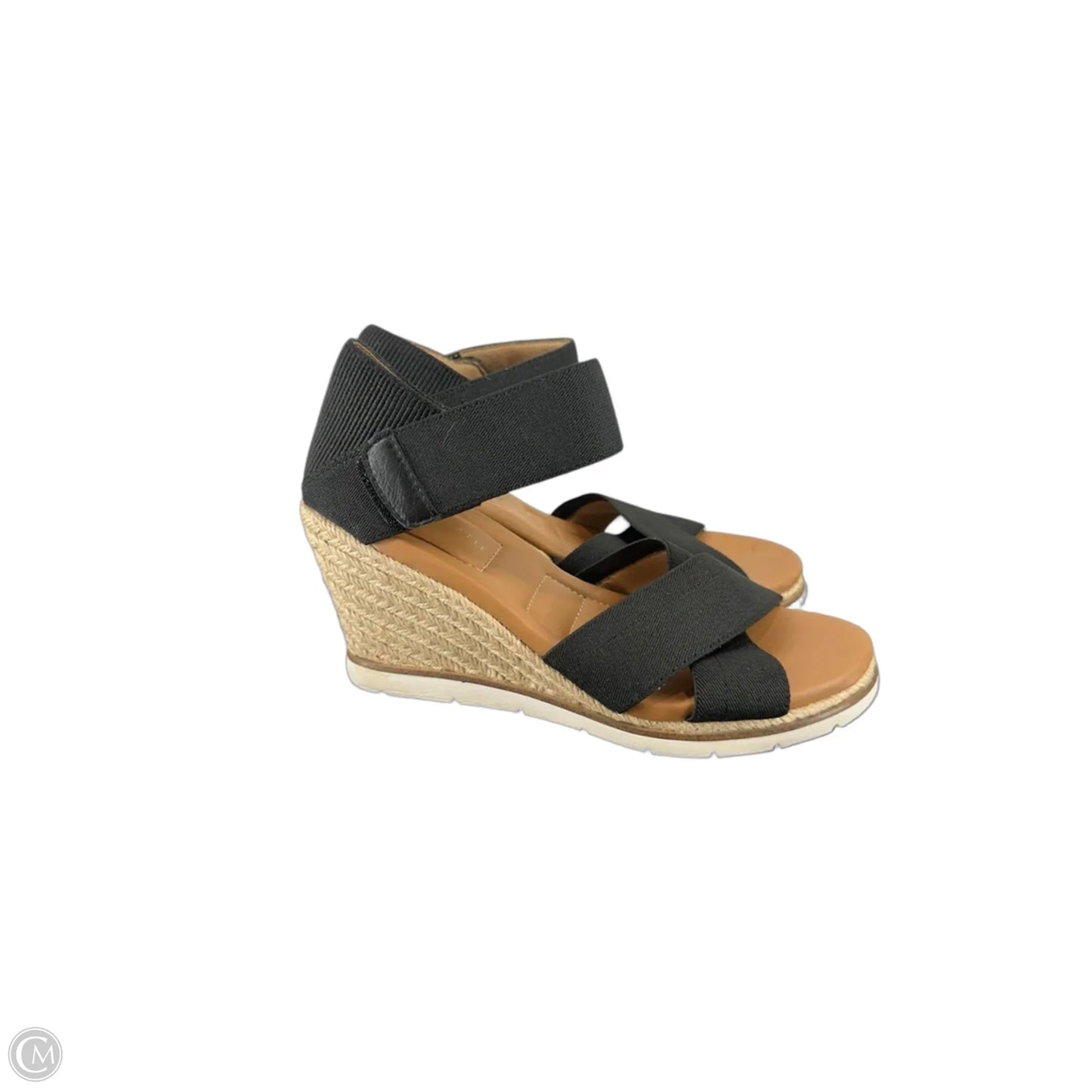 Sandals Heels Wedge By Corkys In Black, Size: 9