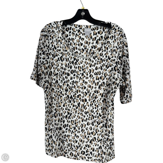 Top Long Sleeve By Chicos In Animal Print, Size: 2